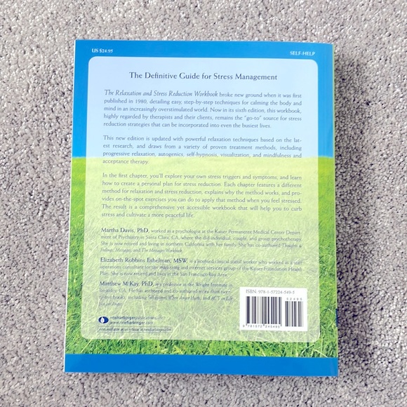 🆕The Relaxation and Stress Reduction Workbook - Picture 2 of 4